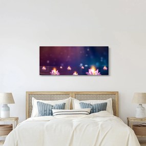 Tablou - Nuferi magici (120x50 cm)