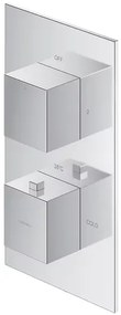 Baterie cada - dus incastrata Omnires Fresh termostatata fara corp ingropat