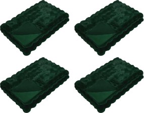 vidaXL Pătură din de iepure artificial antiderapantă Olite 4 pcs