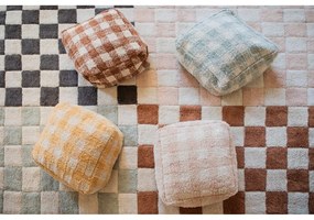 Puf de copii maro Vichy Toffee – Lorena Canals