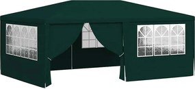 vidaXL Cort de petrecere profesional cu pereți verde 4 x 6 m 90 g/m²