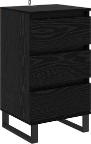 vidaXL Bufet cu sertar Stejar negru Lemn compozit