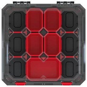 Organizator servieta 39 × 39 × 11 cm, combinatie, negru