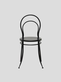 Scaun exterior negru din metal Curbis