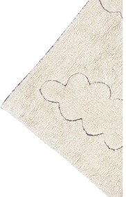 Covor pentru copii crem lavabil/țesut manual din bumbac 120x160 cm Clouds – Lorena Canals