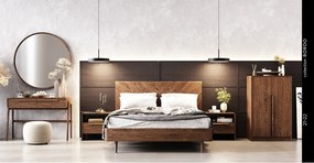 Pat lemn masiv Bordo 140/160/180x200 cm - 140x200
