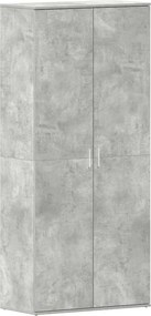 vidaXL Dulap pentru pantofi cu raft Gri din beton 80 x 39 x 178 cm