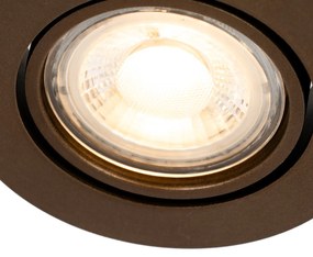 Spot încastrat inteligent bronz închis înclinabil, inclusiv Wifi GU10 50mm - Cisco