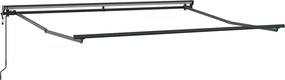 vidaXL Cadru de copertină Ajustabil Antracit 3,5 x 2,5 m Oțel