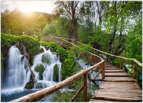 Tablou - Lacurile Plitvice (70x50 cm)