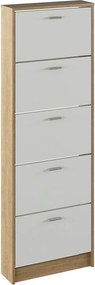 Pantofar MOBI 15, stejar sonoma/alb, DTD laminat, 58x18x170.2 cm