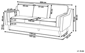 Canapea 3 locuri Lulea (smaragd) . 1008782