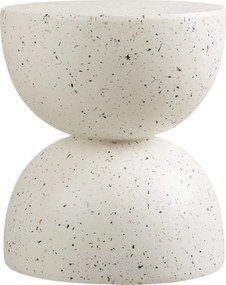 Masă laterală Bonita, aspect terrazzo, ø 40 cm - House Nordic