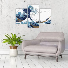 Tablou - Desen japonez, valuri (90x60 cm)