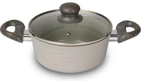 Lamart LT1267 cratiță cu capac Stripe, diametru 20cm