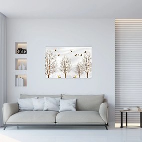 Tablou - Cerb lângă râu (90x60 cm)