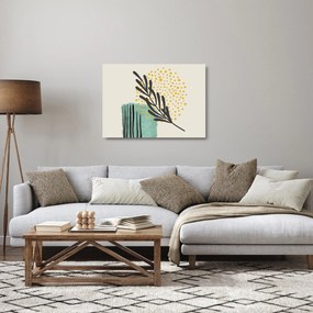 Tablou pe sticlă - Foi de rezumat N⁰3 (70x50 cm)