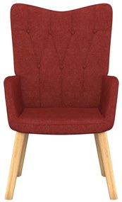 327531 vidaXL Scaun de relaxare, roșu vin, material textil