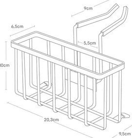 Suport pentru burete suspendat din metal – YAMAZAKI