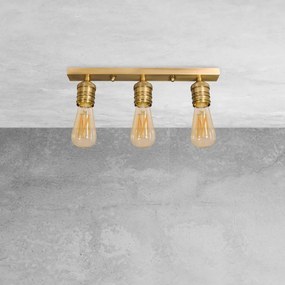 Plafoniera cu 3 surse de lumina din alama personalizabila Vesta