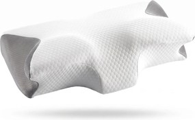 Fata de perna ergonomica Tencel, 60x40x12 cm, Alb