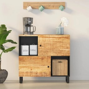352921 vidaXL Servantă cu 2 uși, 80x33x75 cm, lemn masiv de mango