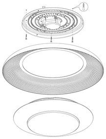 Eglo 98527 - Plafonieră LED dimabilă CANICOSA LED/24,5W/230V cu DO