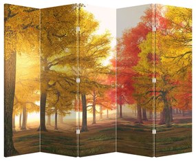 Paravan - Copaci toamna (210x170 cm)