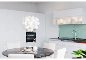 Lustră pe cablu ByRydens 4200440-5002 GROSS 8xG9/4W/230V alb