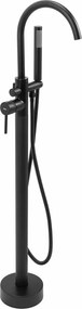 Baterie monocomanda pentru cada freestanding negru Rea Mono