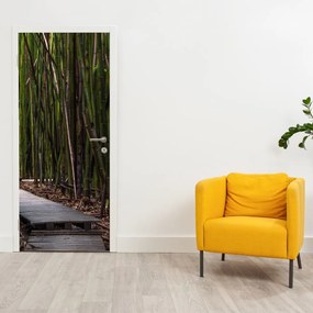 Fototapet pentru ușă - Între bambuși (95x205cm)
