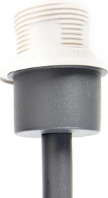 Aplică modernă gri închis cu 1 lumină cu întrerupător - Combi