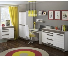 Raft de perete SARPA 23x92 cm alb