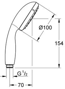 Para dus Grohe New Tempesta Mono-27852001