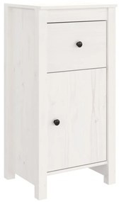 813756 vidaXL Servantă, alb, 40x35x80 cm, lemn masiv de pin