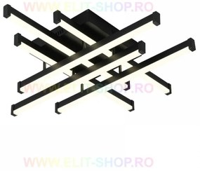 Lustra LED Cu Telecomanda, Elit's Esn174 - 6-BK, 160w