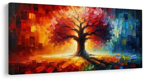 Tablou arborele vieții strălucitor de toamnă