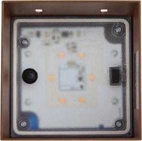 Lampă de perete de exterior maro rugină, cu LED, cu 2 lumini, IP65, solară - Charlene