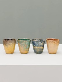 Set 4 cesti de cafea, din ceramica, Intense