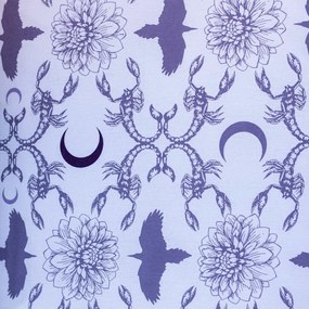Jerry Fabrics Lenjerie de pat din bumbac MiercuriViolet, 140 x 200 cm, 70 x 90 cm