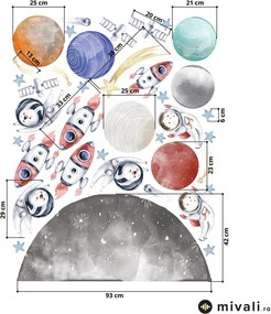 Autocolante de perete - Univers