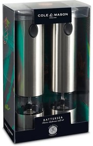 Cole&Mason - Set 2 râșnițe electrice BATTERSEA, 6xAAA, pentru condimente