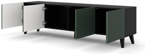 Masă TV F 4D 200 Rowanna (Negru + Verde închis). 1125086