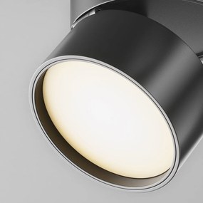 Spot LED, accesoriu pentru sinele monofazate Unity, Onda negru