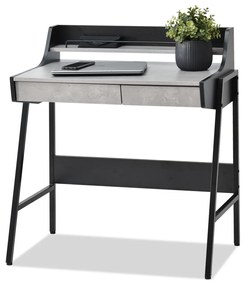 Masă PC Borge (beton + negru). 1109733