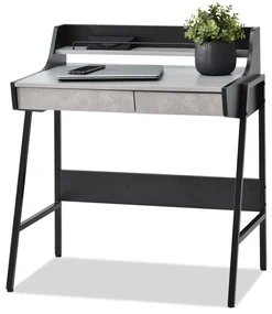 Masă PC Borge (beton + negru). 1109733