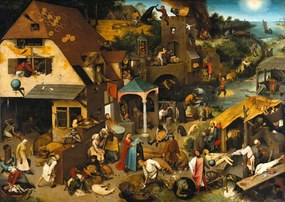 Reproducere Netherlandish Proverbs, 1559, Pieter the Elder Bruegel