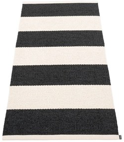 Covor tip traversă pentru interior și exterior alb-negru 70x150 cm Bob Black Vanilla – Pappelina