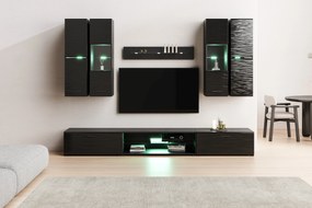 Unitate de perete sufragerie Factor 4 - negru