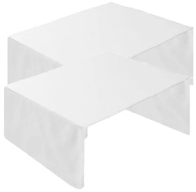 Set 2 aleze impermeabile cauciucate pentru pat adulti cu latime 90 cm Kidizi, lavabile si refolosibile